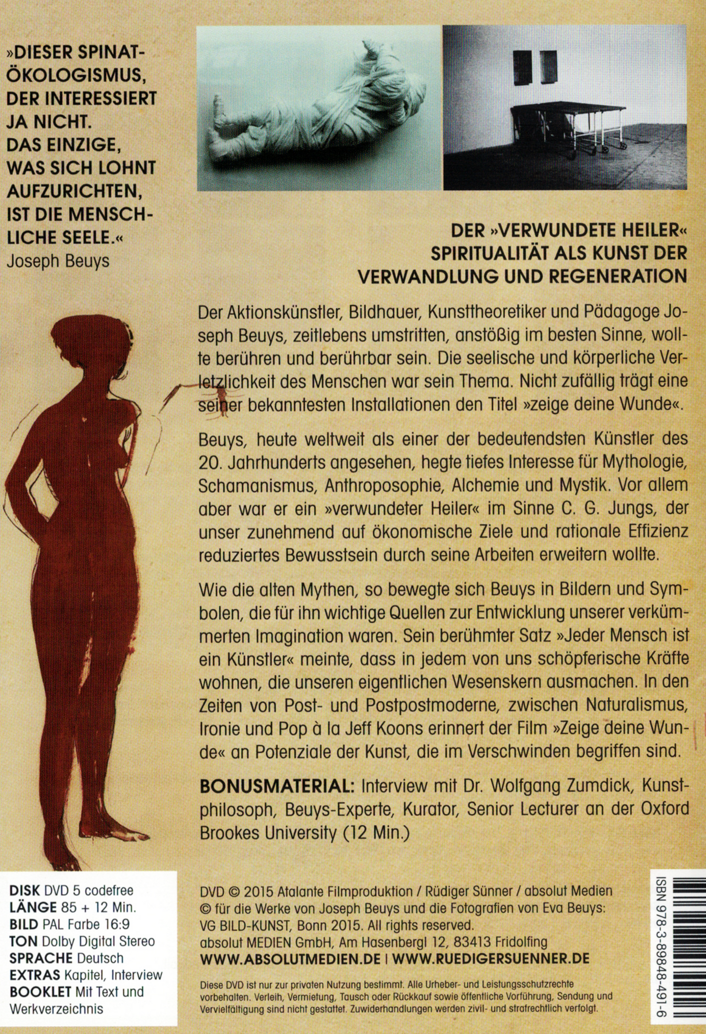 Zeige deine Wunde - Kunst und Spiritualität bei Joseph Beuys - DVD